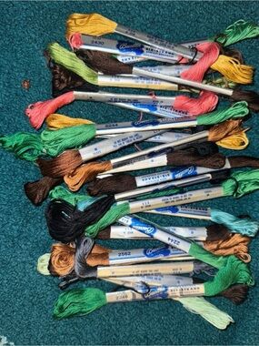 Vintage embroidery floss bundle of 26 NEW